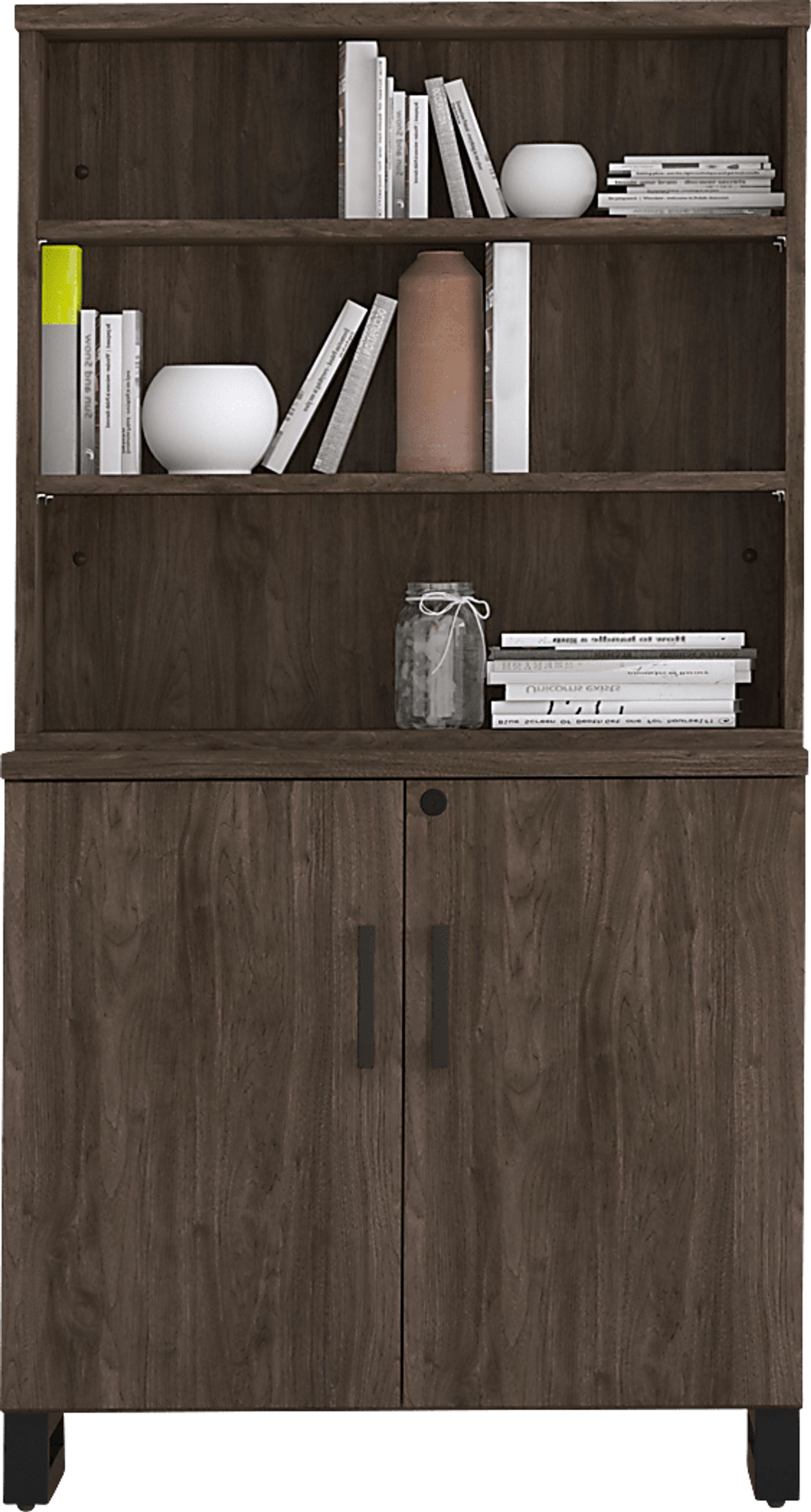 Mckelvey Brown Bookcase - Image 1