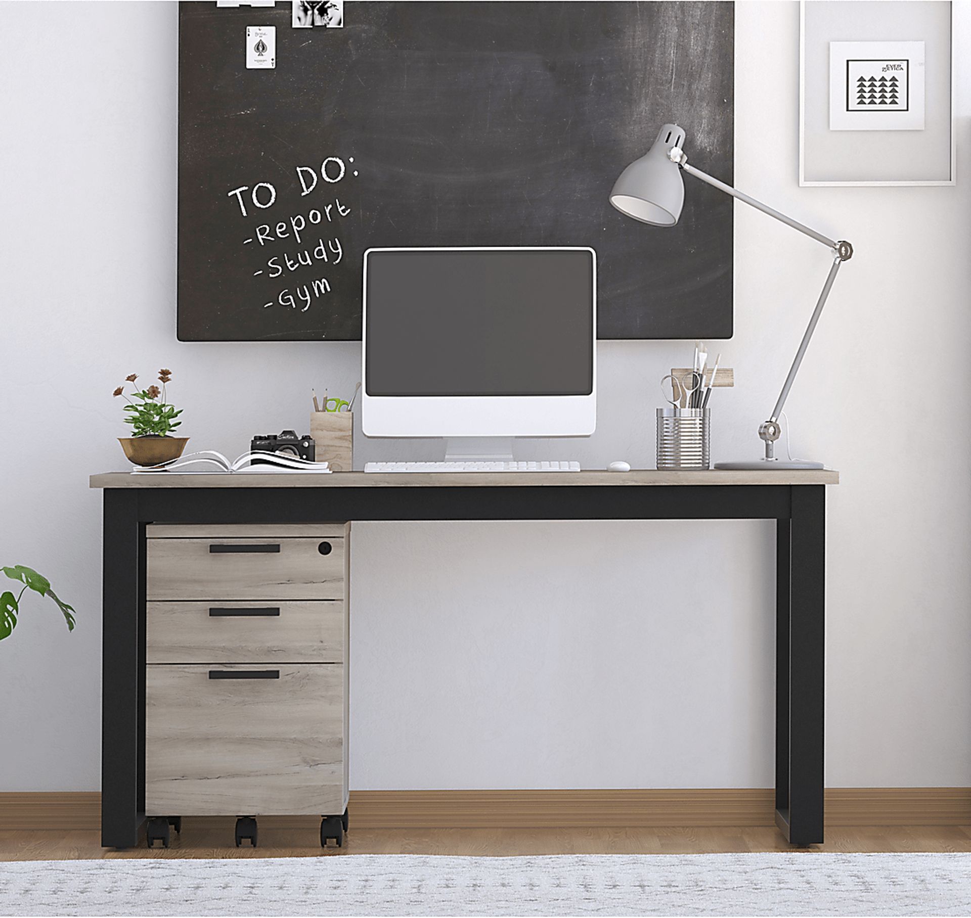 Mckelvey Gray 2 Pc. Office Set - Image 4