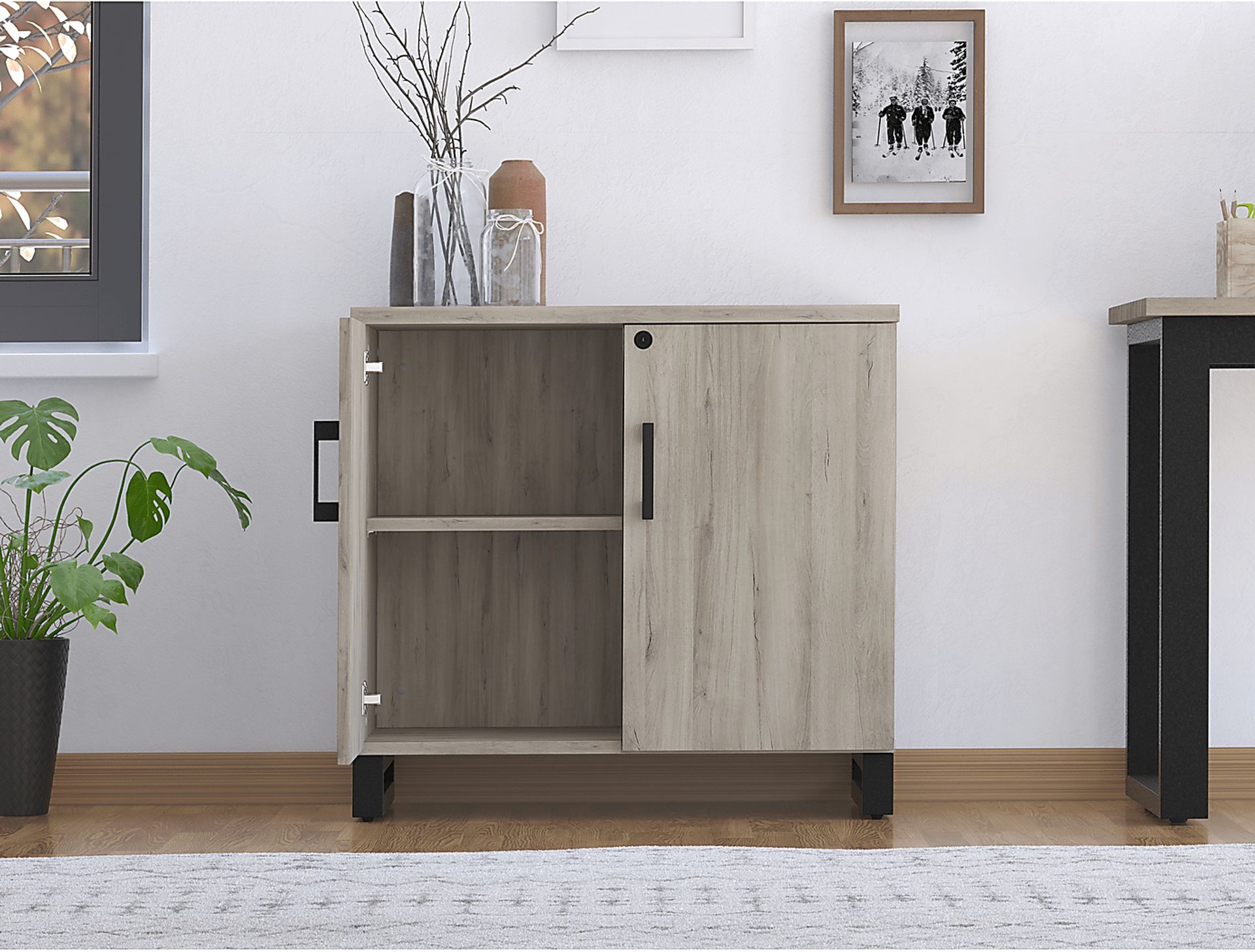 Mckelvey Gray 3 Pc. Office Set - Image 2