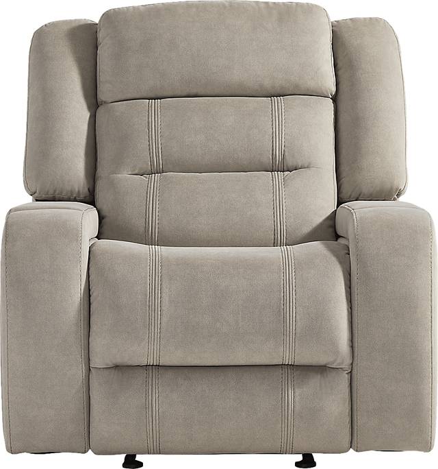 McKinley Beige Glider Recliner - Thumbnail - Image 2