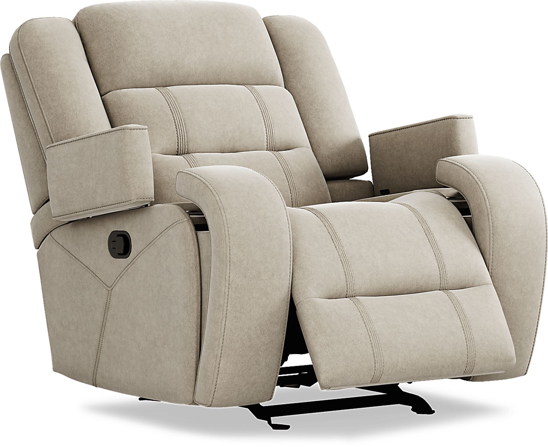 McKinley Beige 3 Pc Reclining Living Room - Image 16