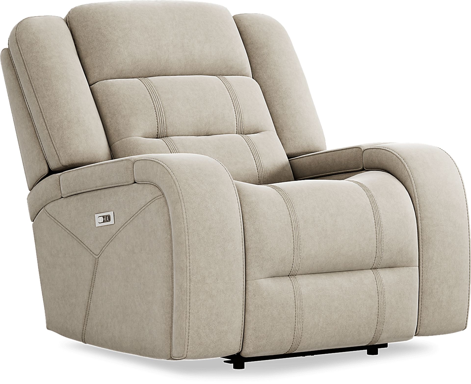 McKinley Beige Power Recliner - Image 3