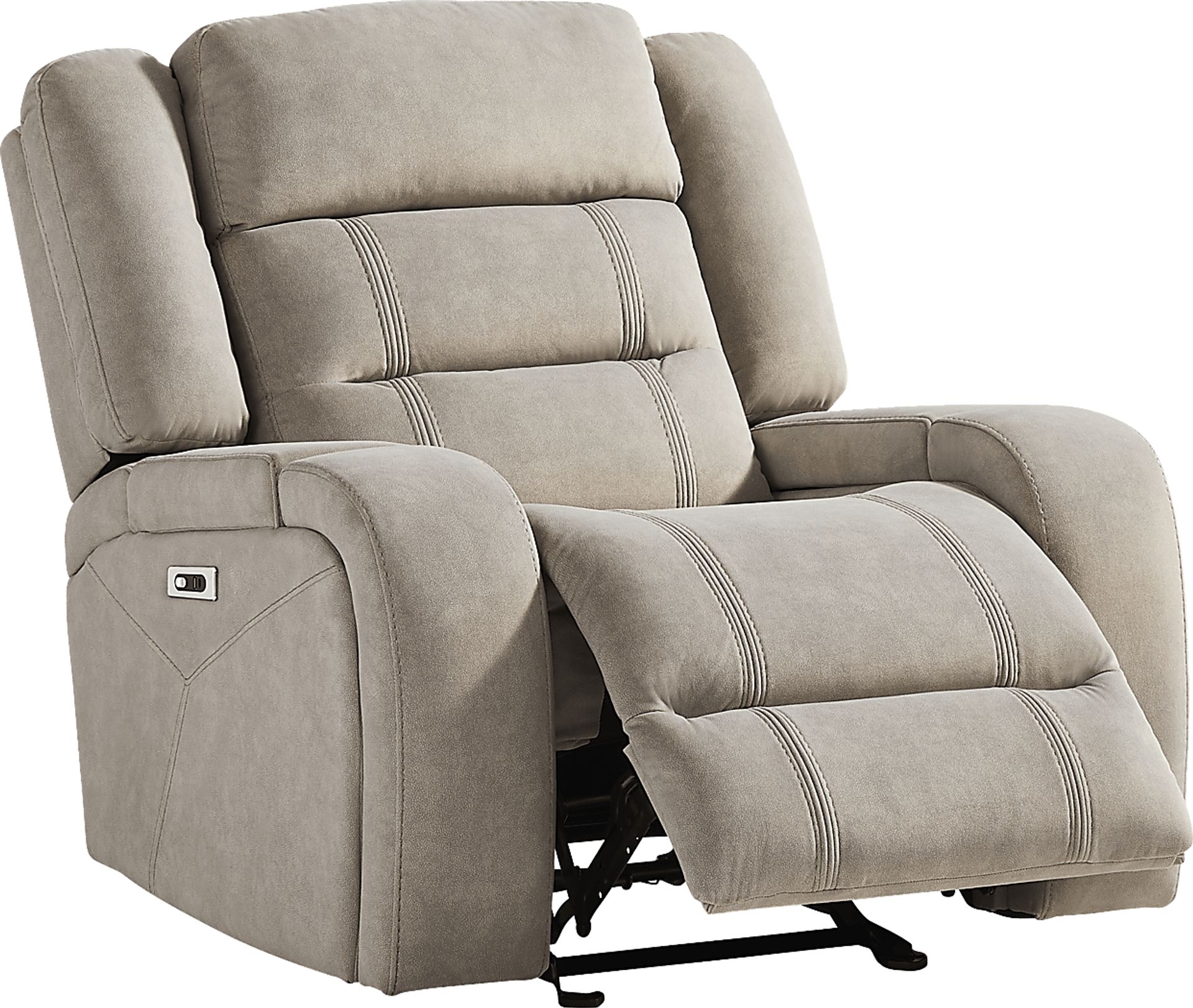 McKinley Beige Power Recliner - Image 1