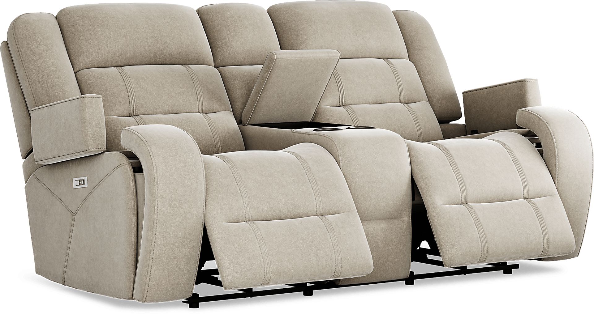 McKinley Beige 2 Pc Power Reclining Living Room - Image 19