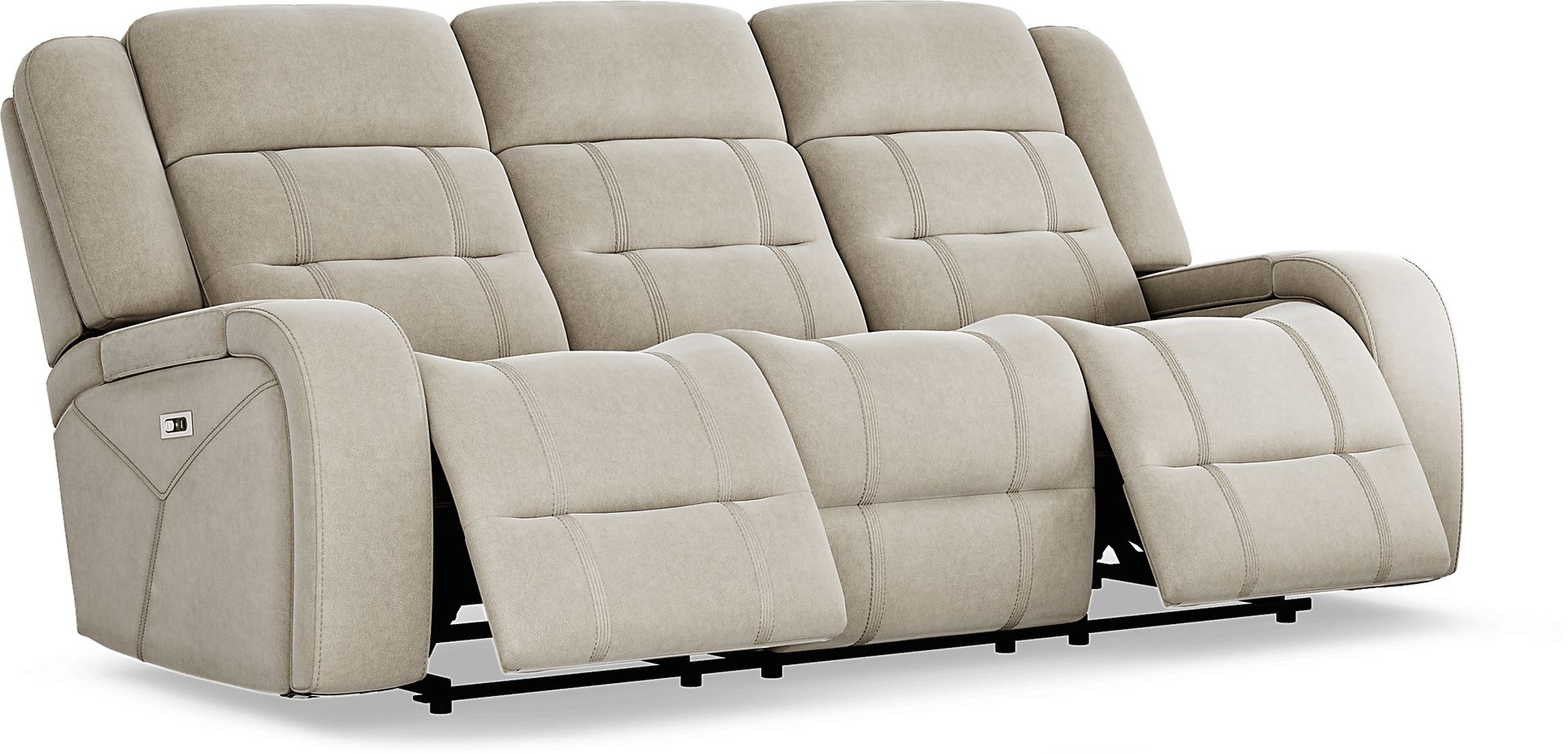 McKinley Beige 2 Pc Power Reclining Living Room - Image 3