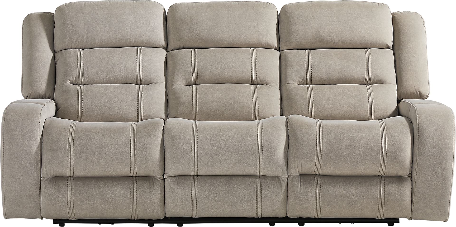 McKinley Beige Power Reclining Sofa - Image 2