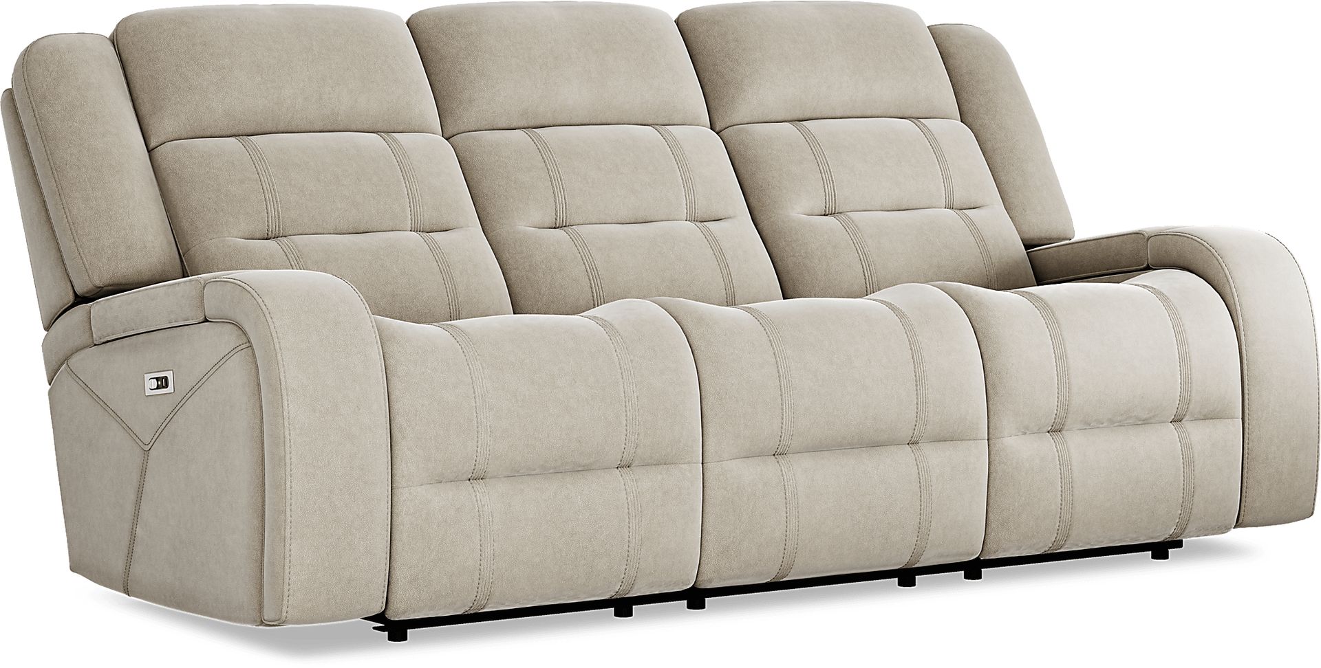 McKinley Beige 2 Pc Power Reclining Living Room - Image 4