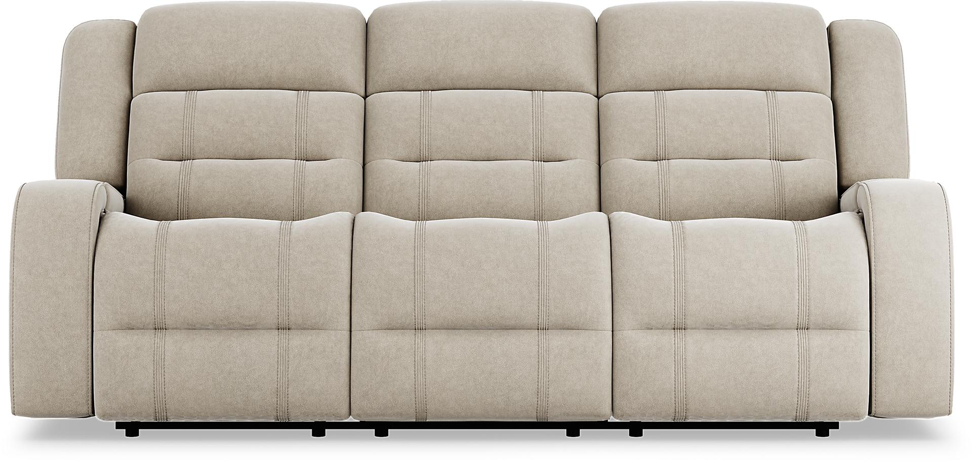 McKinley Beige Power Reclining Sofa