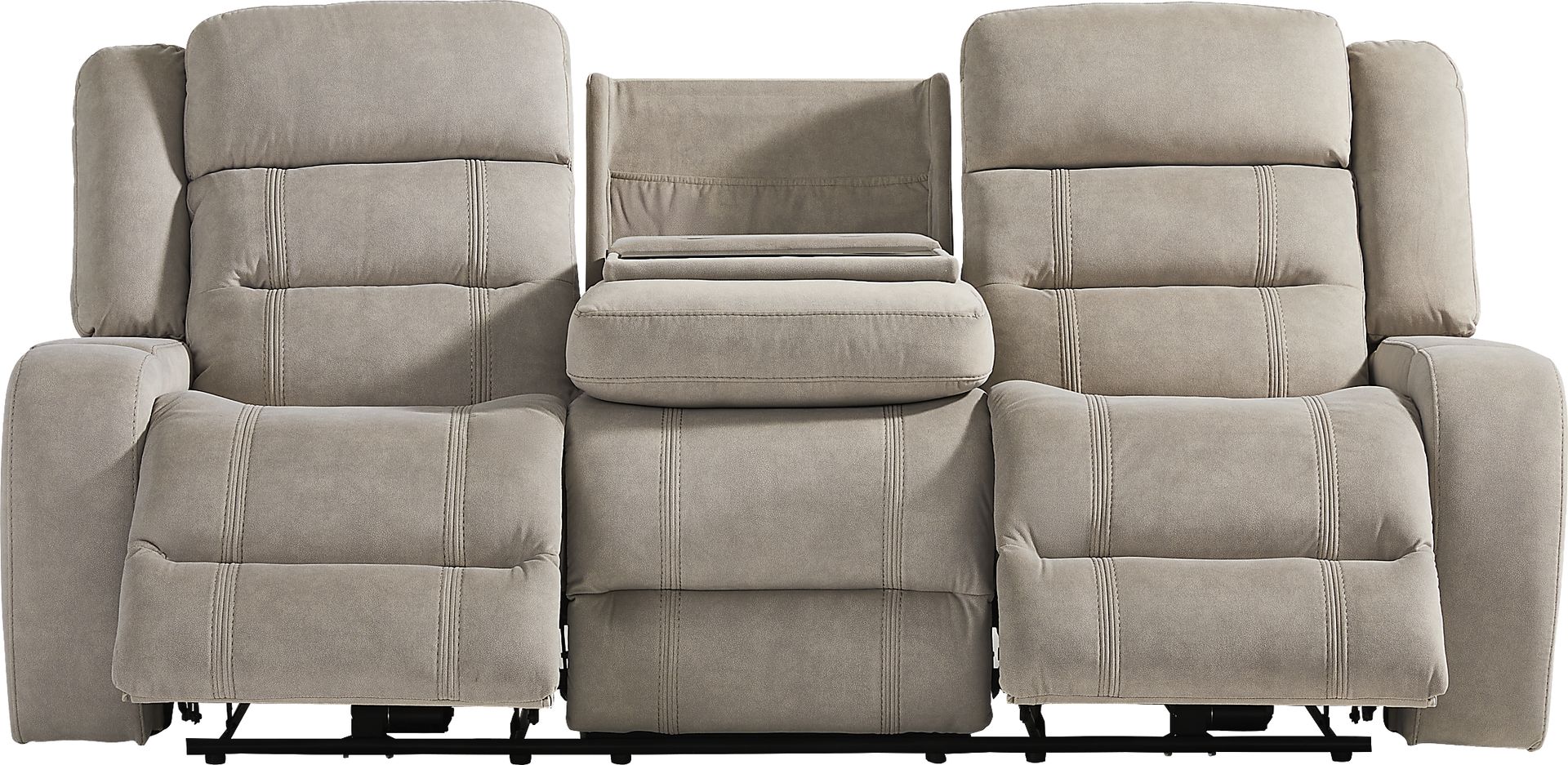 McKinley Beige Power Reclining Sofa - Image 1
