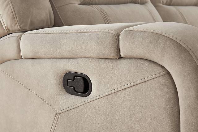 McKinley Beige Reclining Loveseat - Thumbnail - Image 3