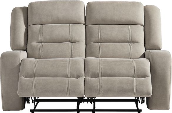 McKinley Beige Reclining Loveseat