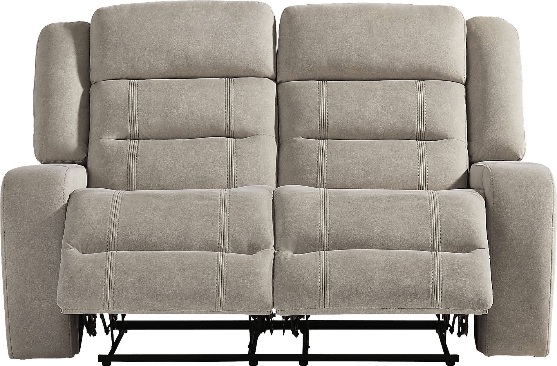 McKinley Beige Reclining Loveseat - Image 1