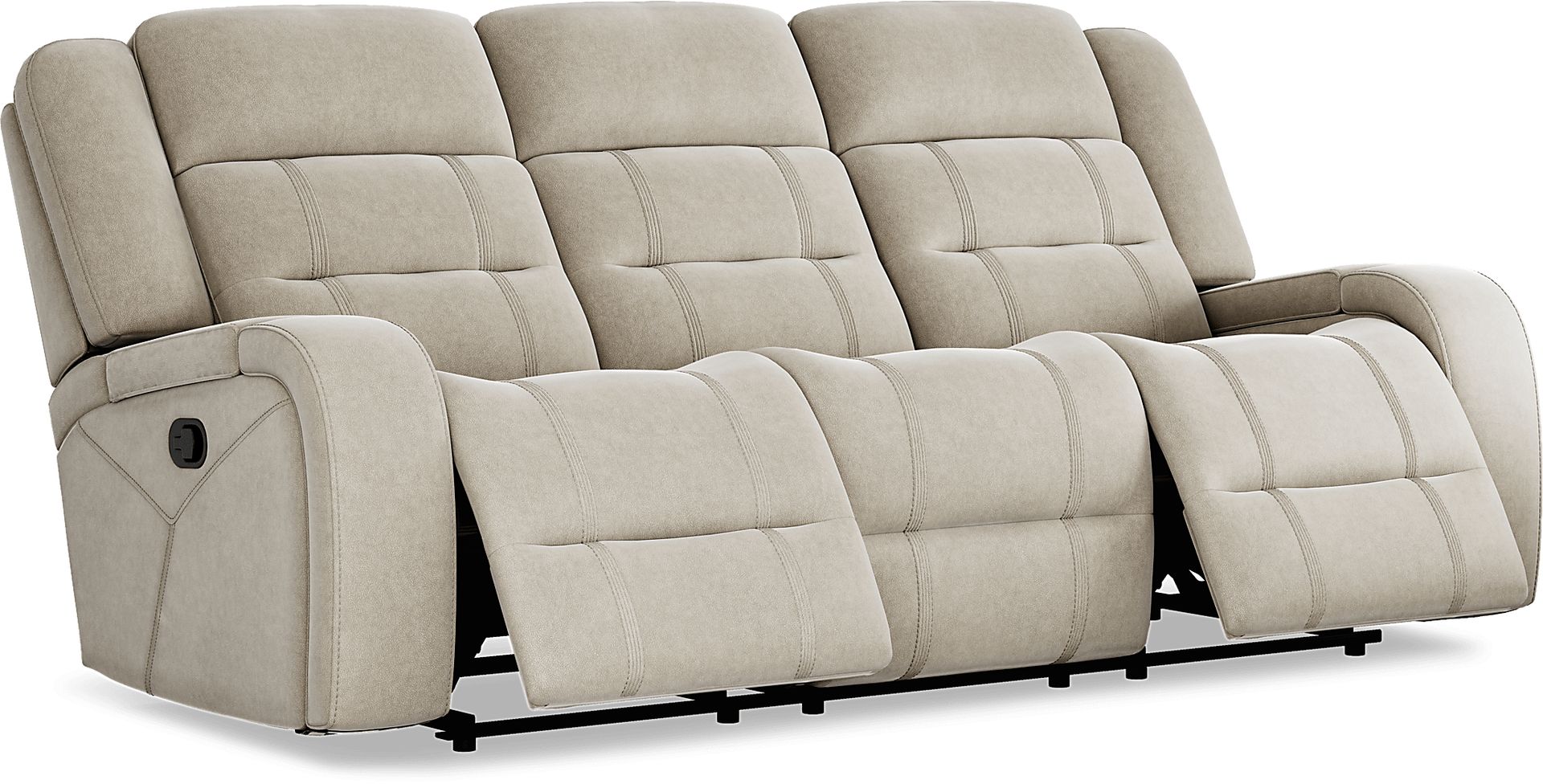 McKinley Beige 3 Pc Reclining Living Room - Image 3