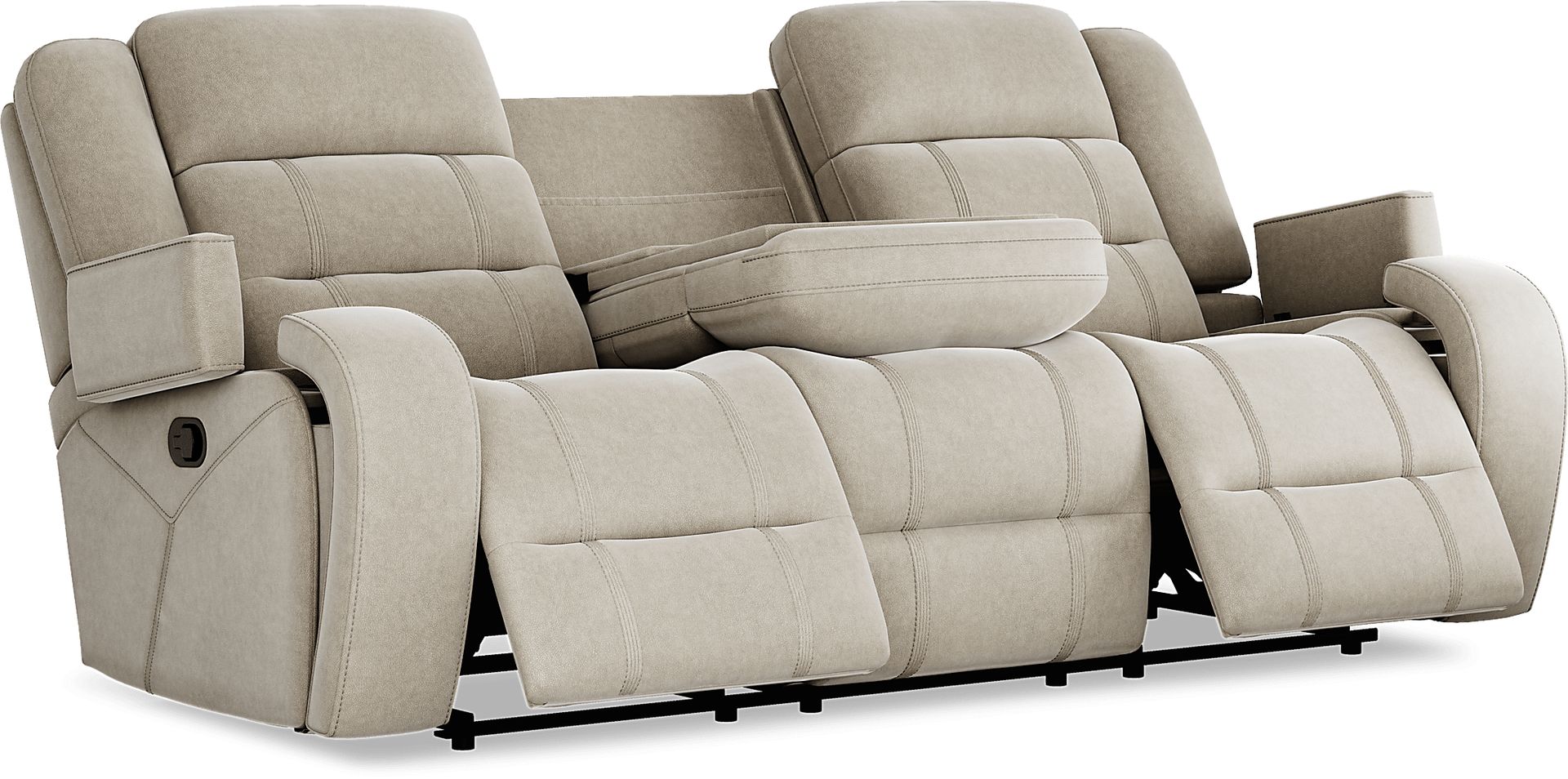 McKinley Beige 3 Pc Reclining Living Room - Image 5