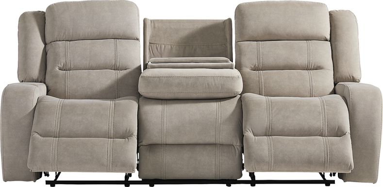 McKinley Beige Reclining Sofa
