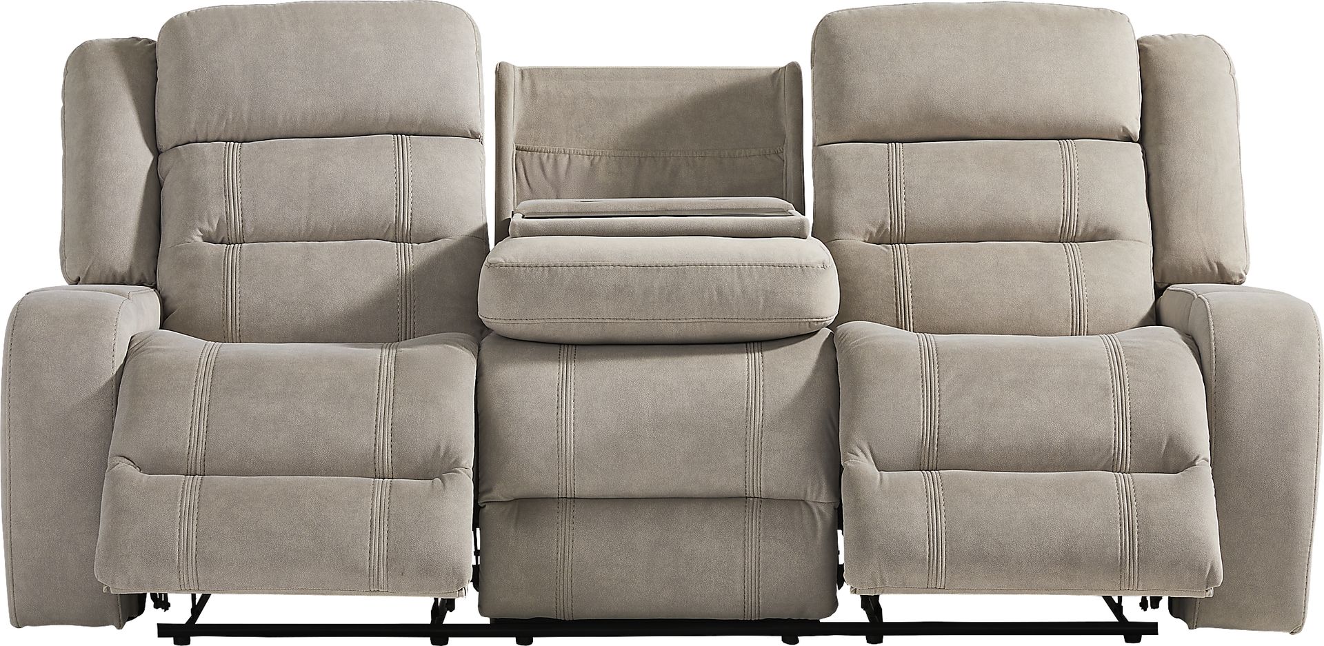 McKinley Beige Reclining Sofa - Image 1