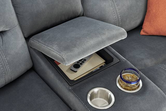McKinley Graphite Power Reclining Loveseat - Thumbnail - Image 4