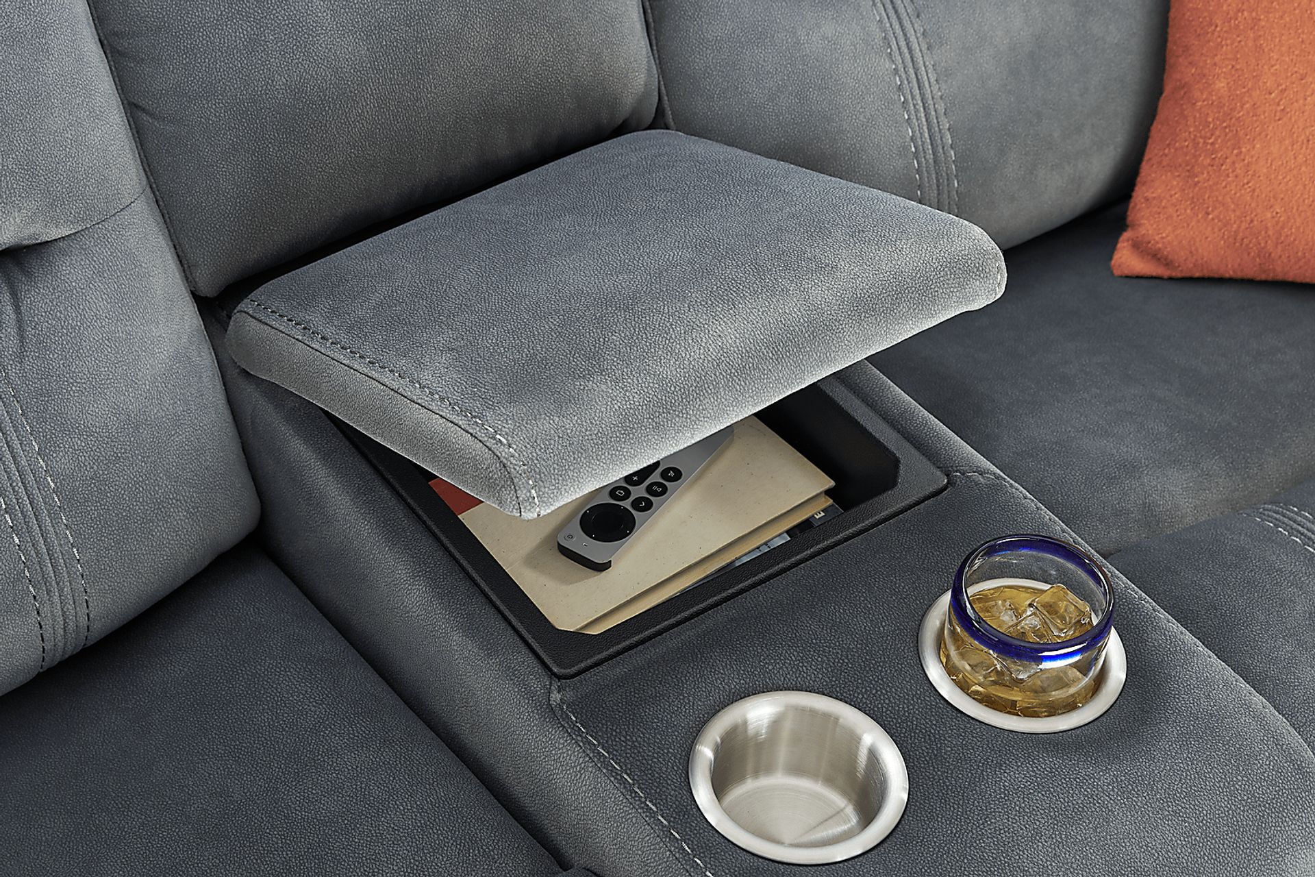 McKinley Graphite Power Reclining Loveseat - Image 4