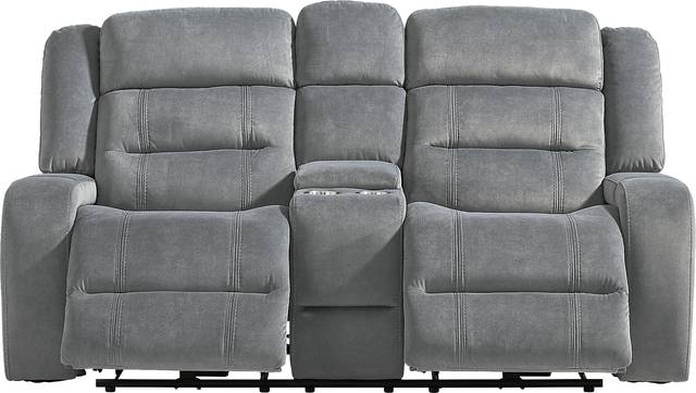 McKinley Graphite Power Reclining Loveseat - Thumbnail - Image 1