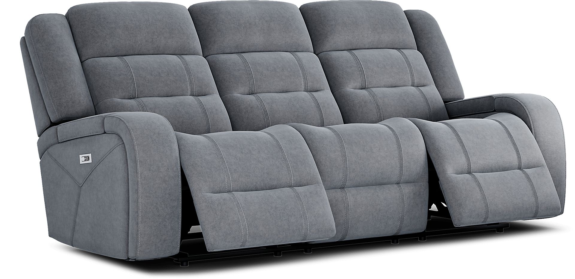 McKinley Graphite 2 Pc Power Reclining Living Room - Image 3
