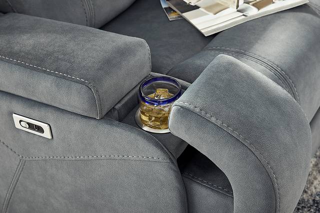 McKinley Graphite Power Reclining Sofa - Thumbnail - Image 3