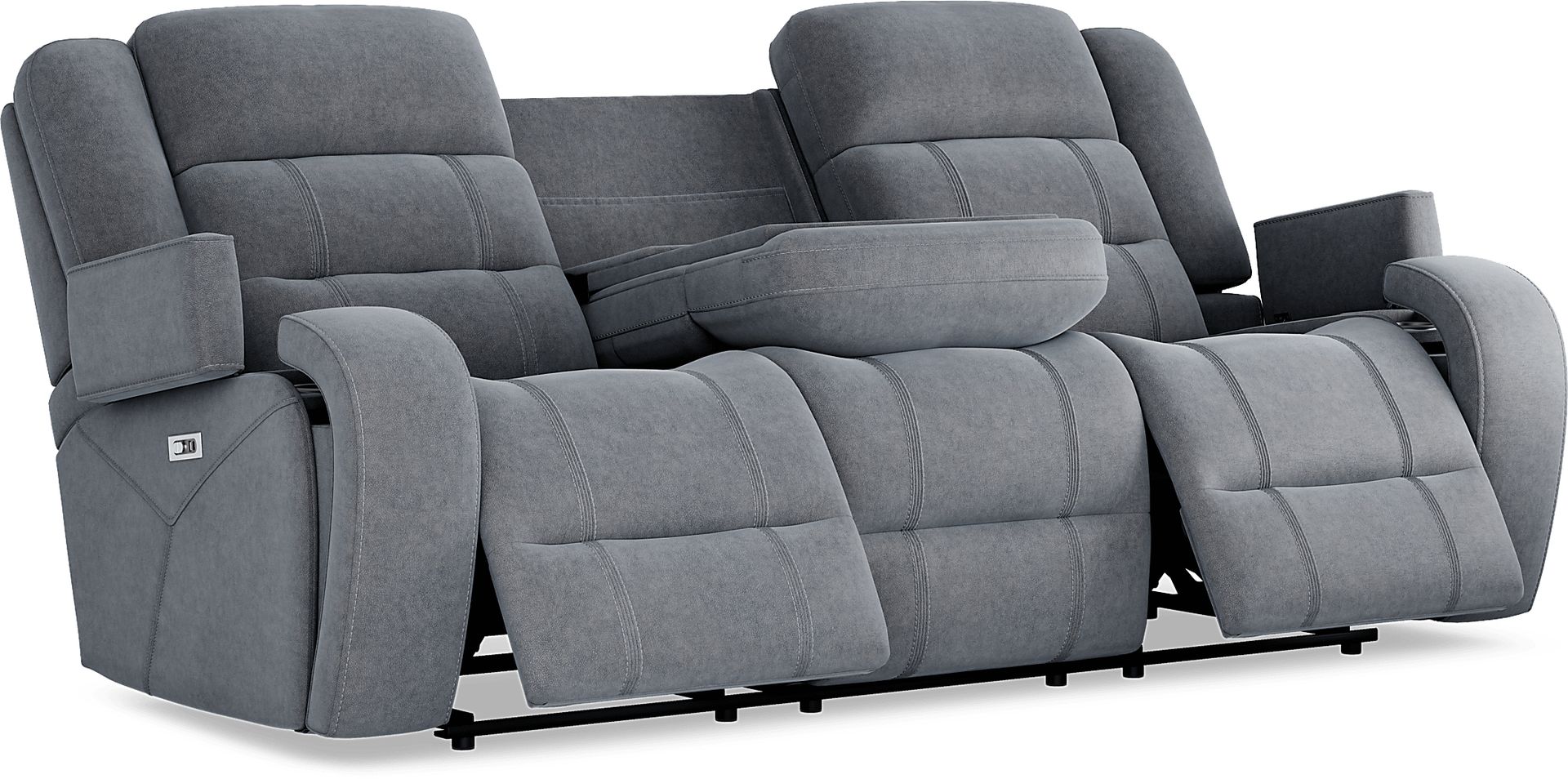 McKinley Graphite 2 Pc Power Reclining Living Room - Image 5