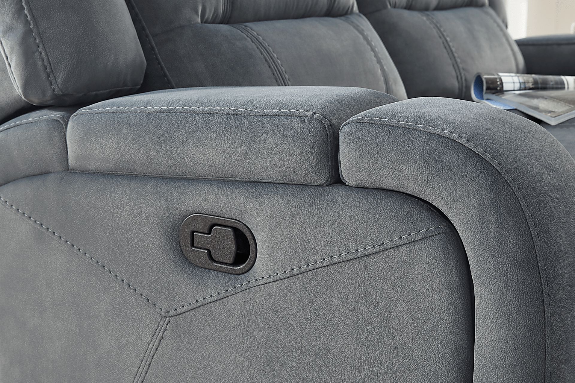 McKinley Graphite Reclining Loveseat - Image 7