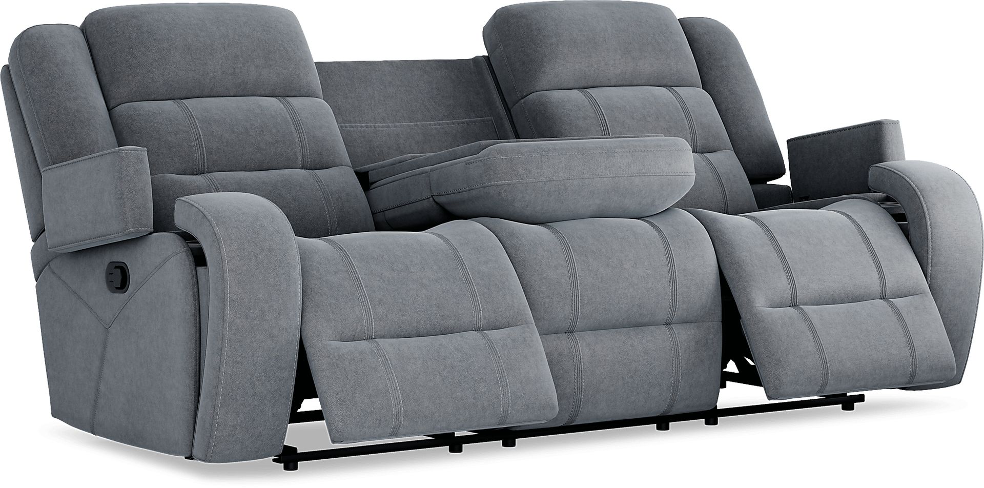 McKinley Graphite 8 Pc Power Reclining Living Room - Image 5