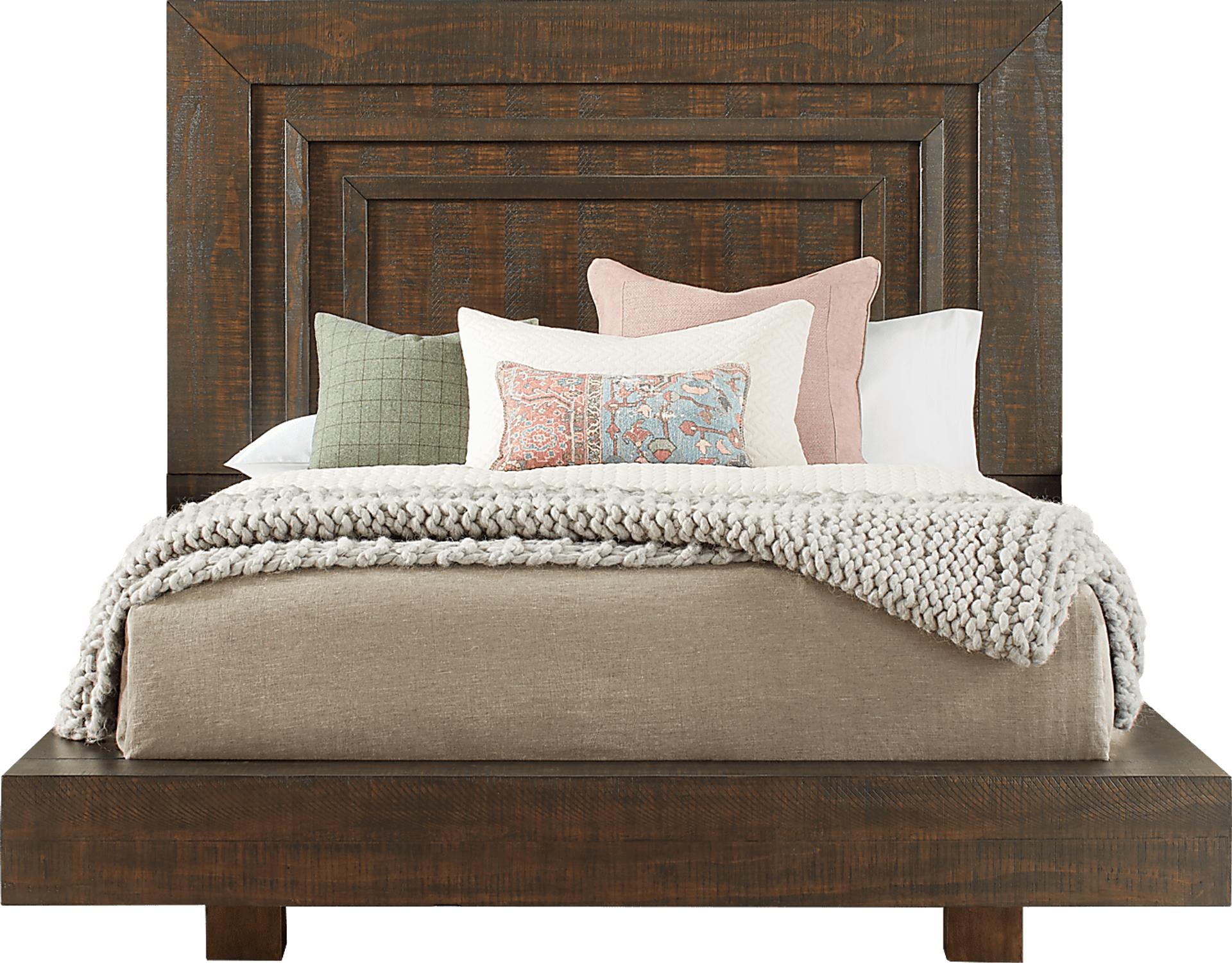 Mckinnon Dark Brown 3 Pc Queen Platform Bed