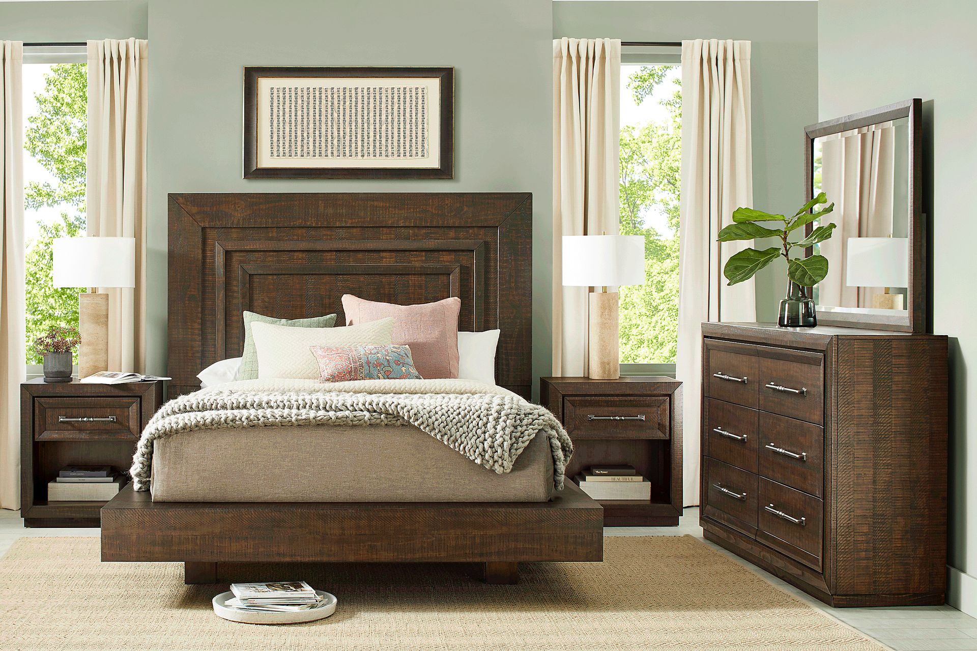 Mckinnon Dark Brown Mirror - Image 2