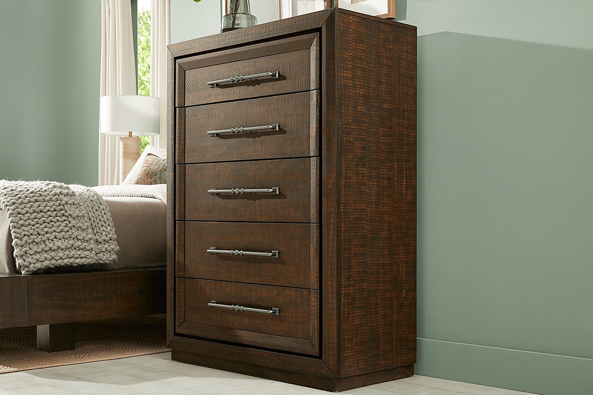Mckinnon Dark Brown 5 Pc King Platform Bedroom - Image 4