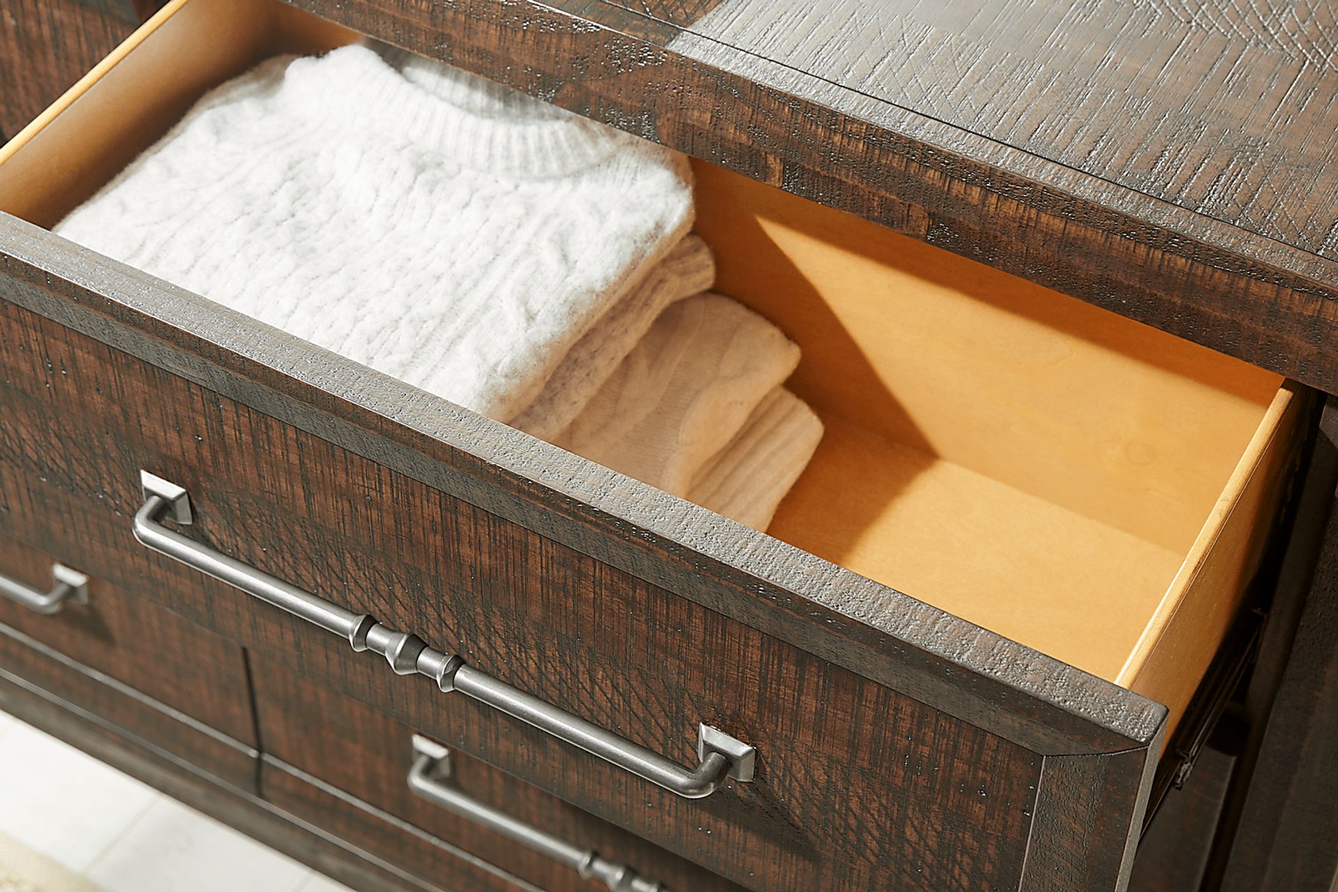 Mckinnon Dark Brown Dresser - Image 4