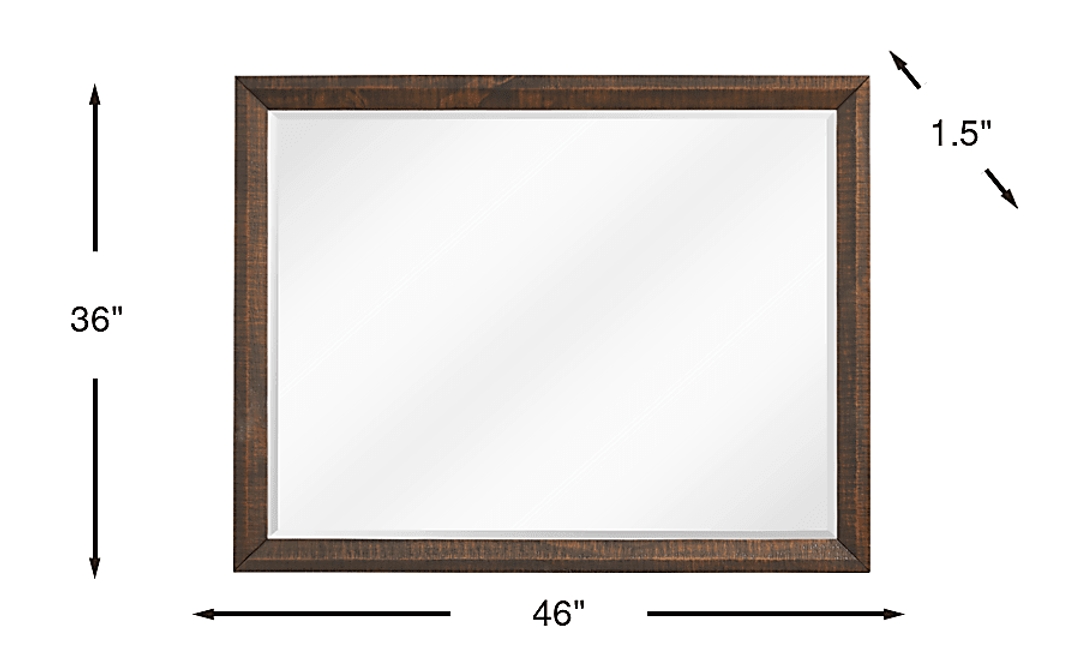 Mckinnon Dark Brown Mirror