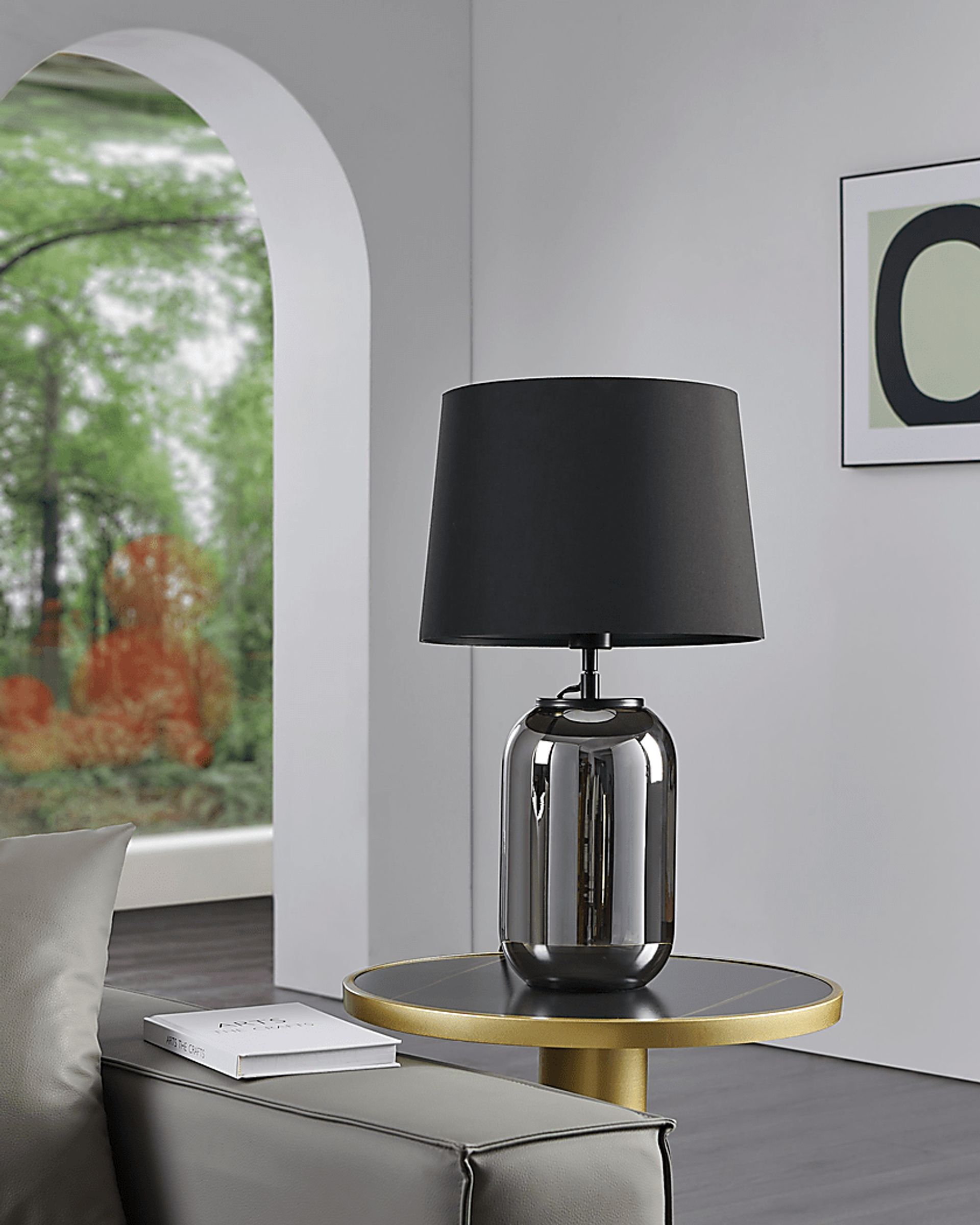 Mclean Road Black Lamp - Image 2