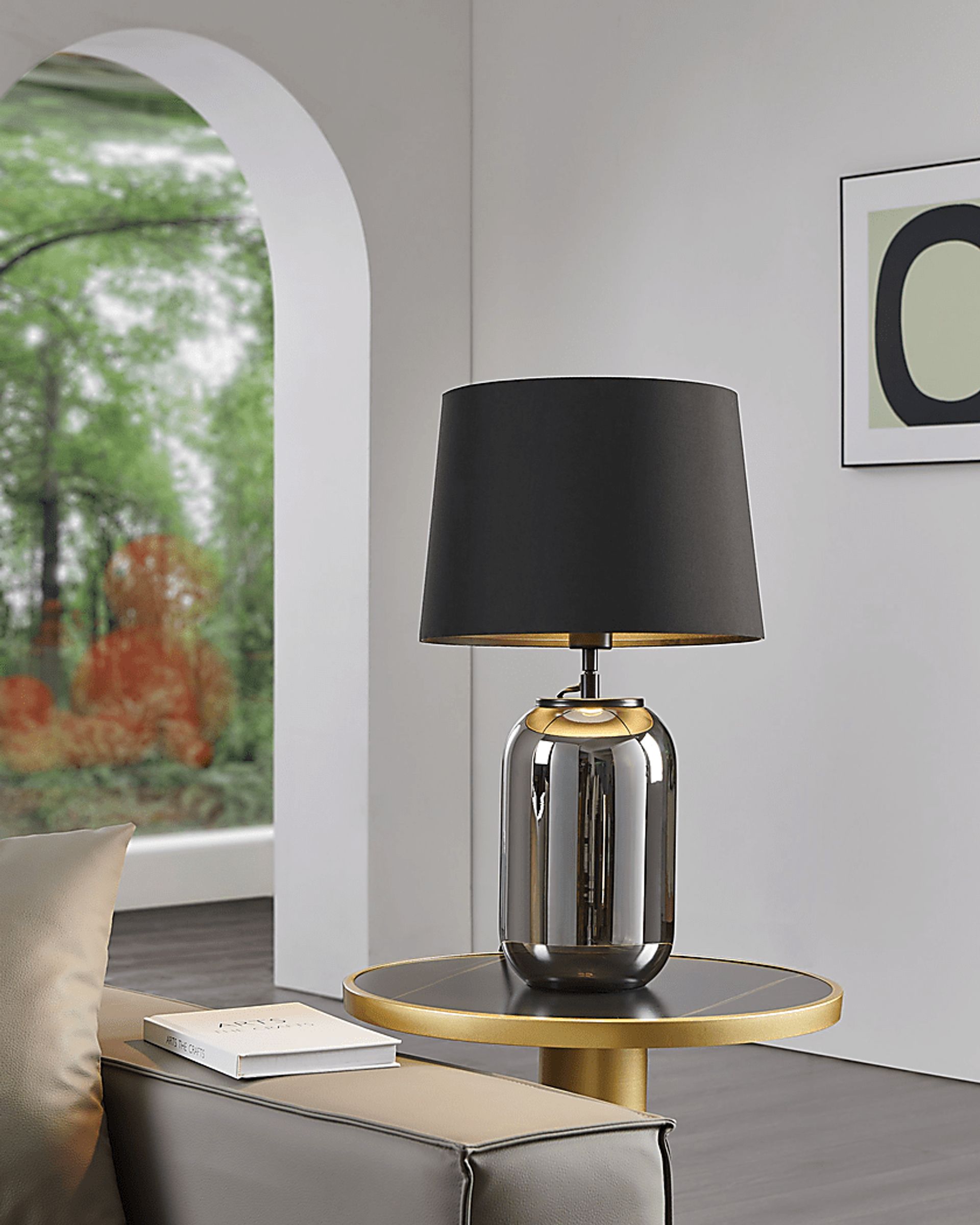 Mclean Road Black Lamp - Image 3