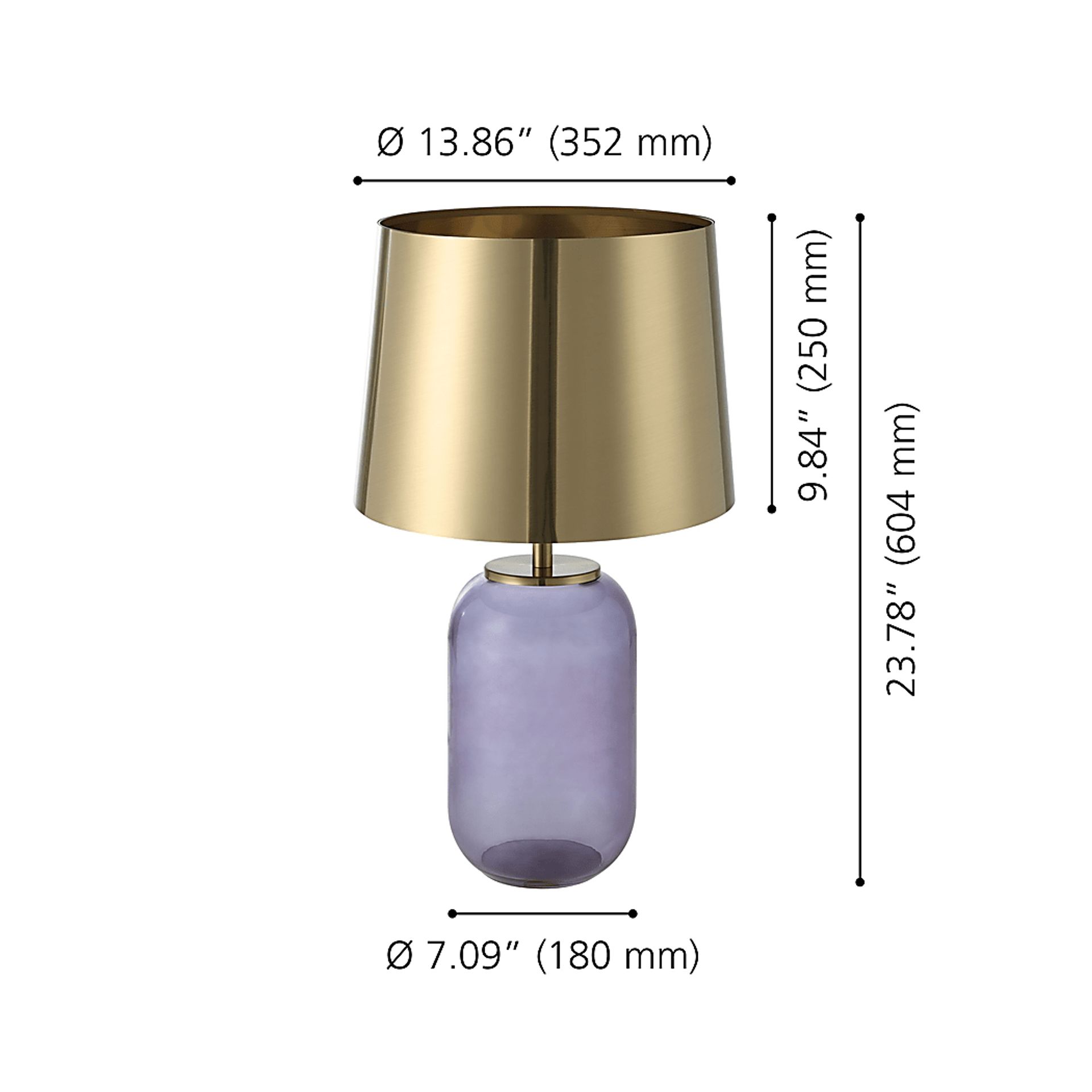 Mclean Road Purple Lamp - Image 6