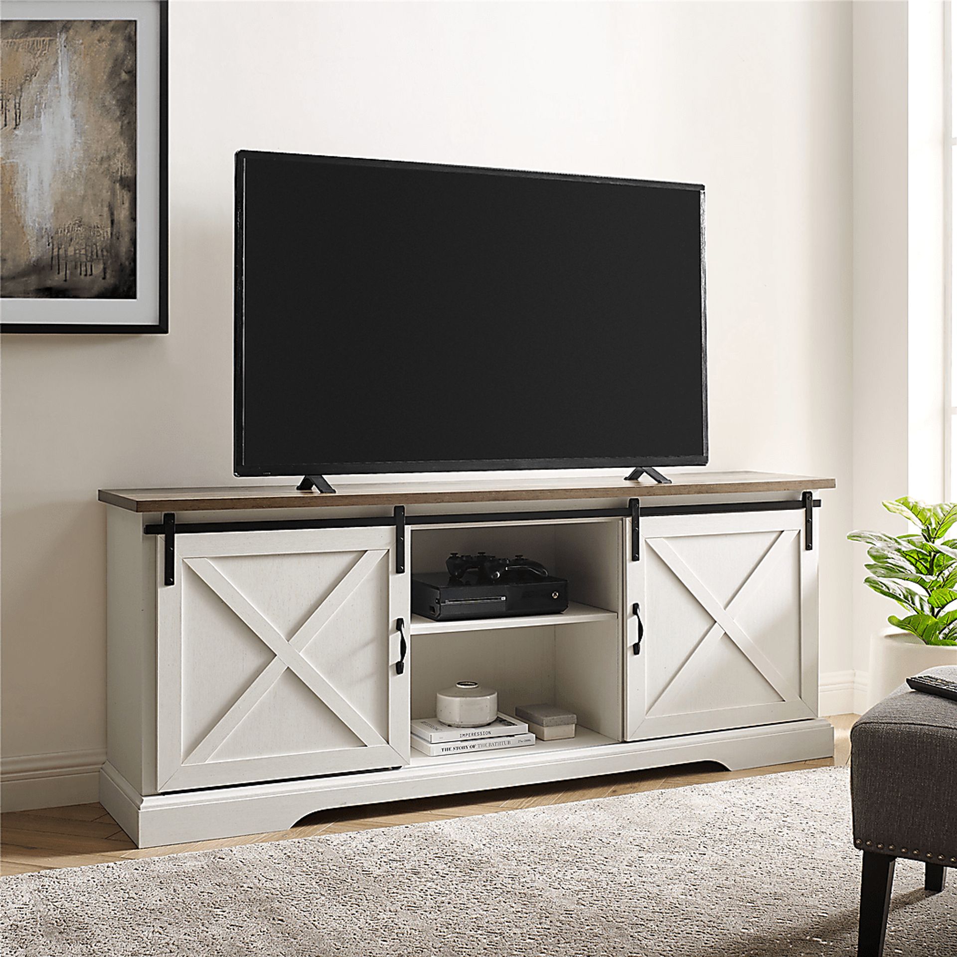 Meador White 70 in. Console - Image 4