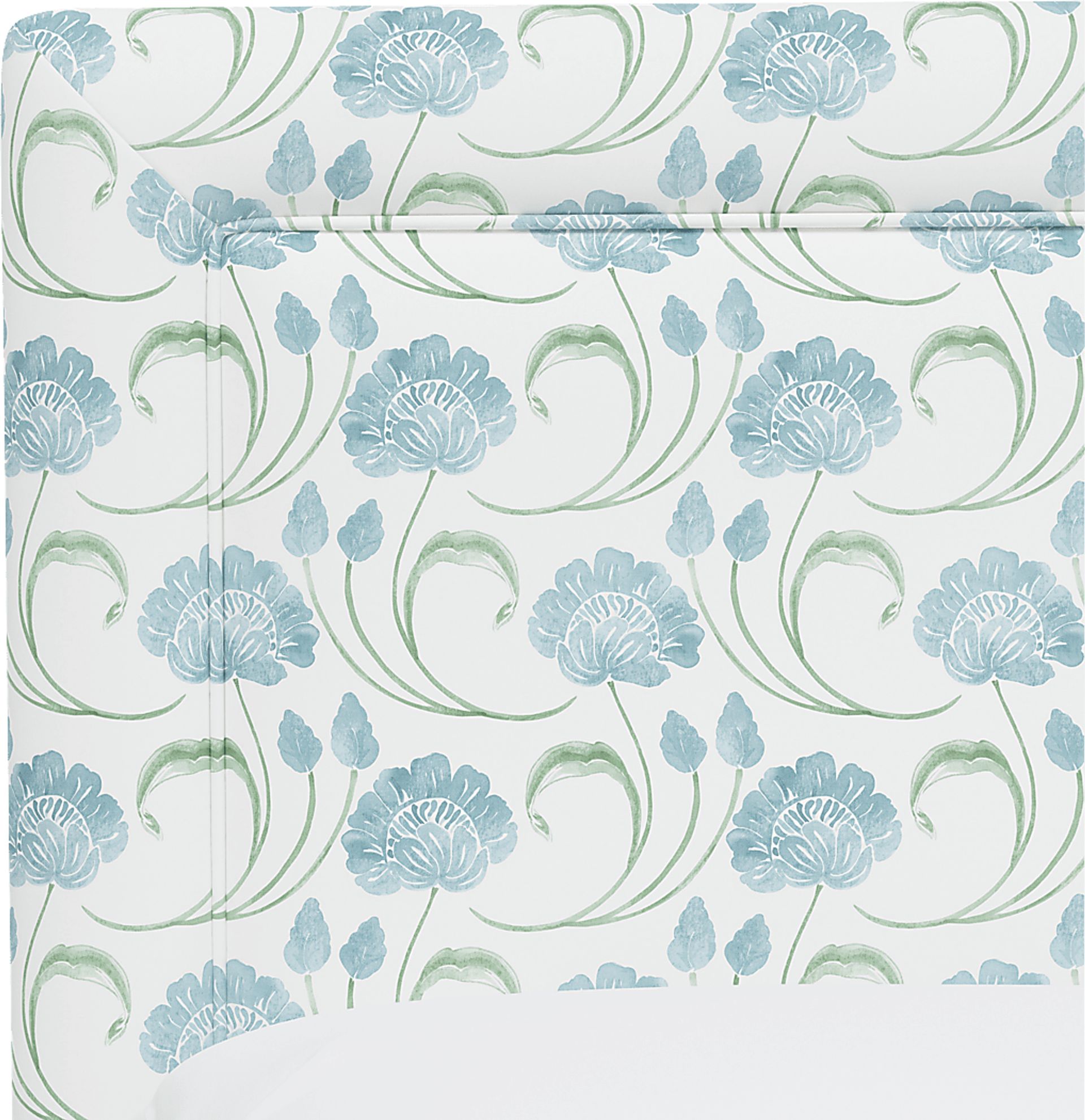 Meadow Breeze Sage Full Upholstered Bed - Image 4