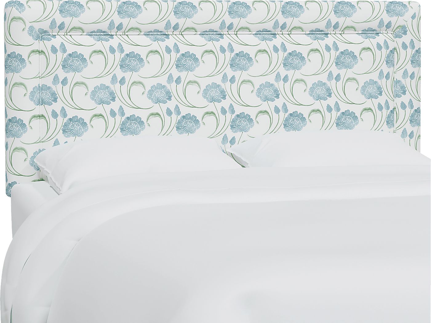 Meadow Breeze Sage Full Upholstered Headboard