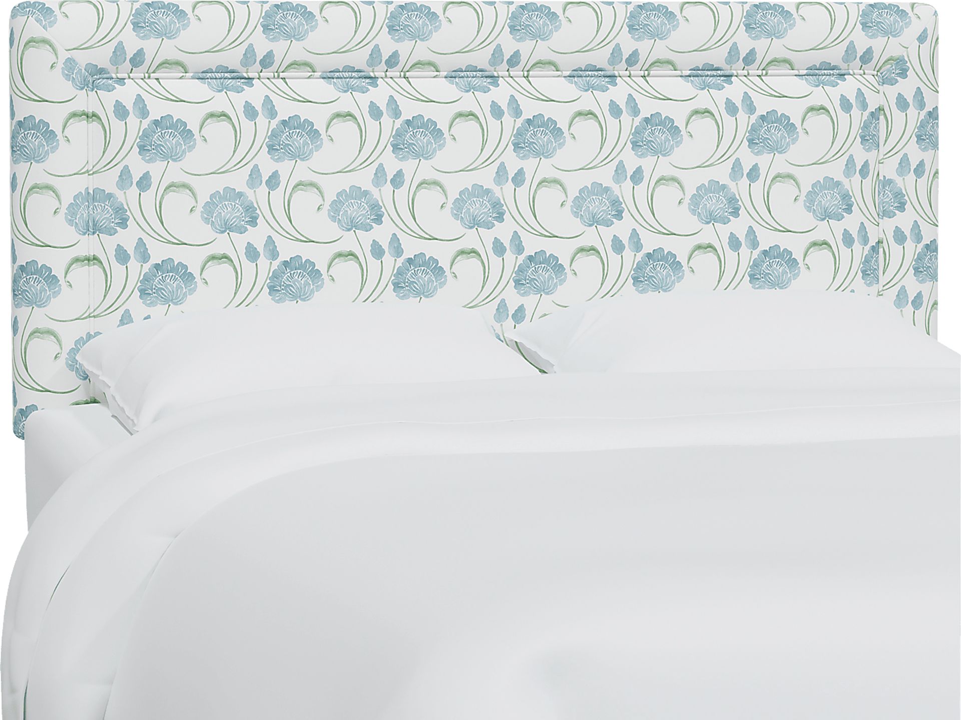 Meadow Breeze Sage Full Upholstered Headboard - Image 1
