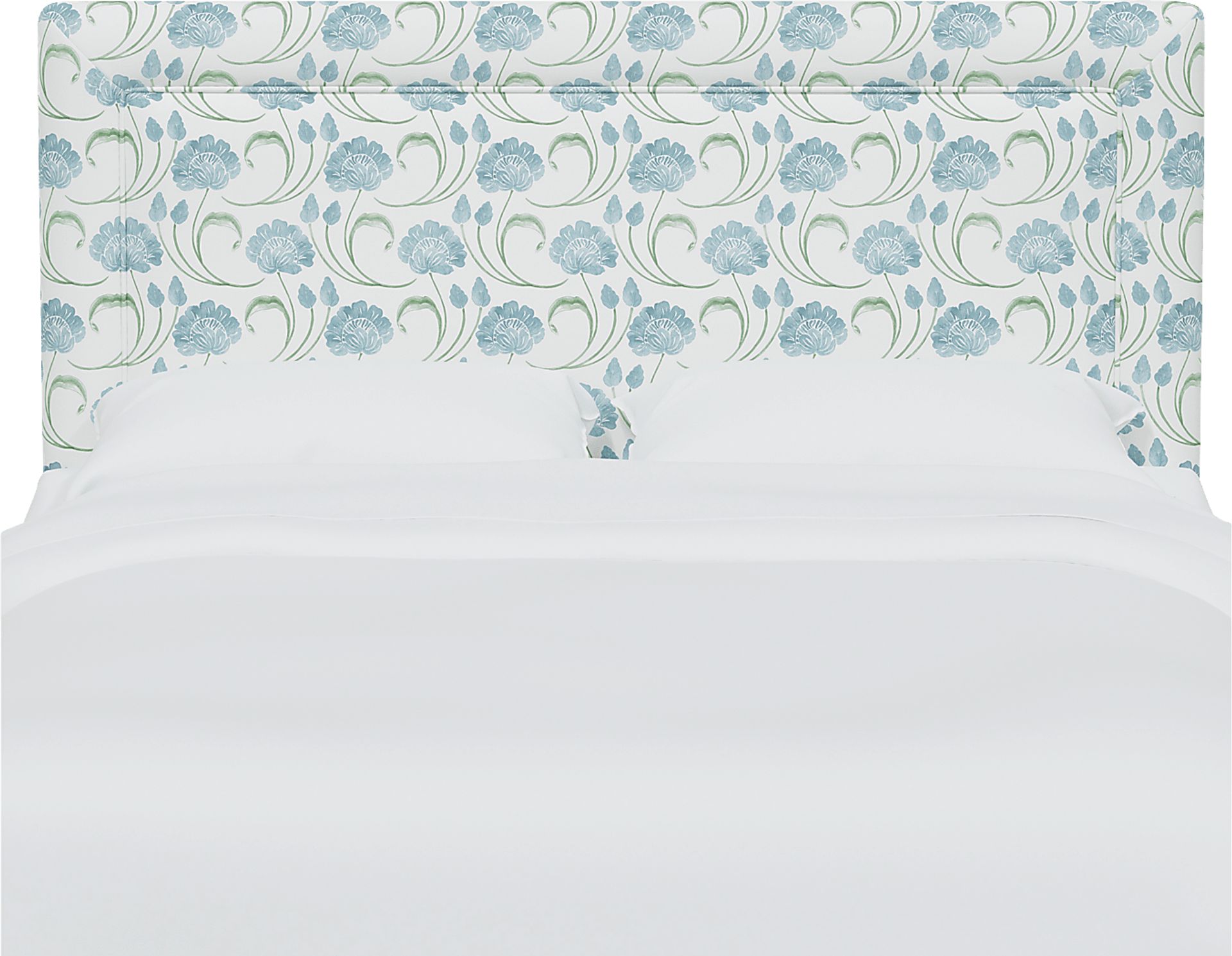 Meadow Breeze Sage King Upholstered Headboard - Image 2