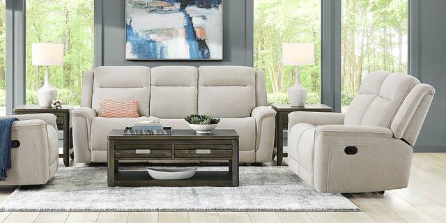 Meadow Park Cement Reclining Loveseat - Thumbnail - Image 2