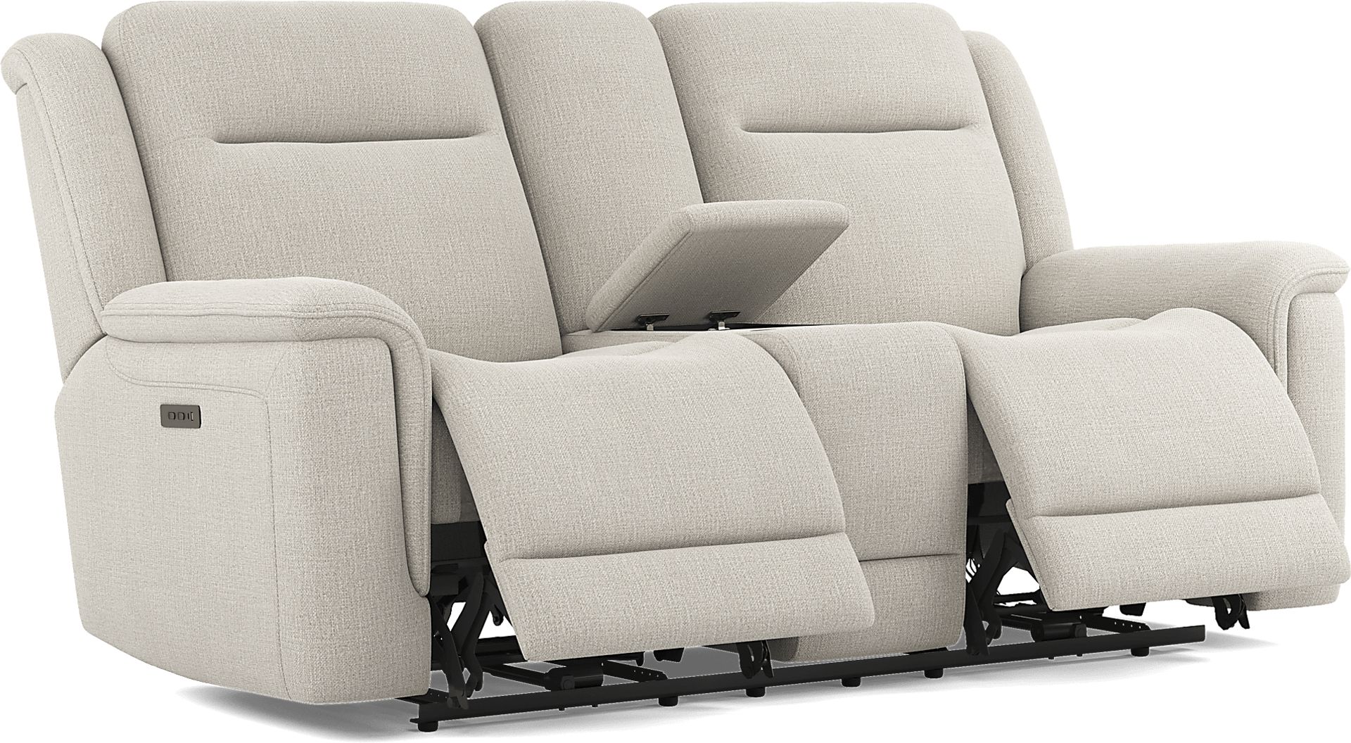 Meadow Park Cement 6 Pc Dual Power Reclining Living Room - Image 11