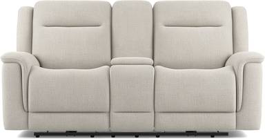 dual power console loveseat