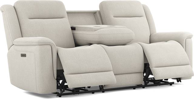 Meadow Park Cement 5 Pc Living Room with Dual Power Reclining Sofa - Thumbnail - Image 3