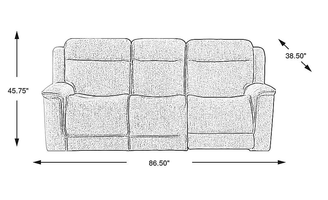 Meadow Park Dual Power Reclining Sofa