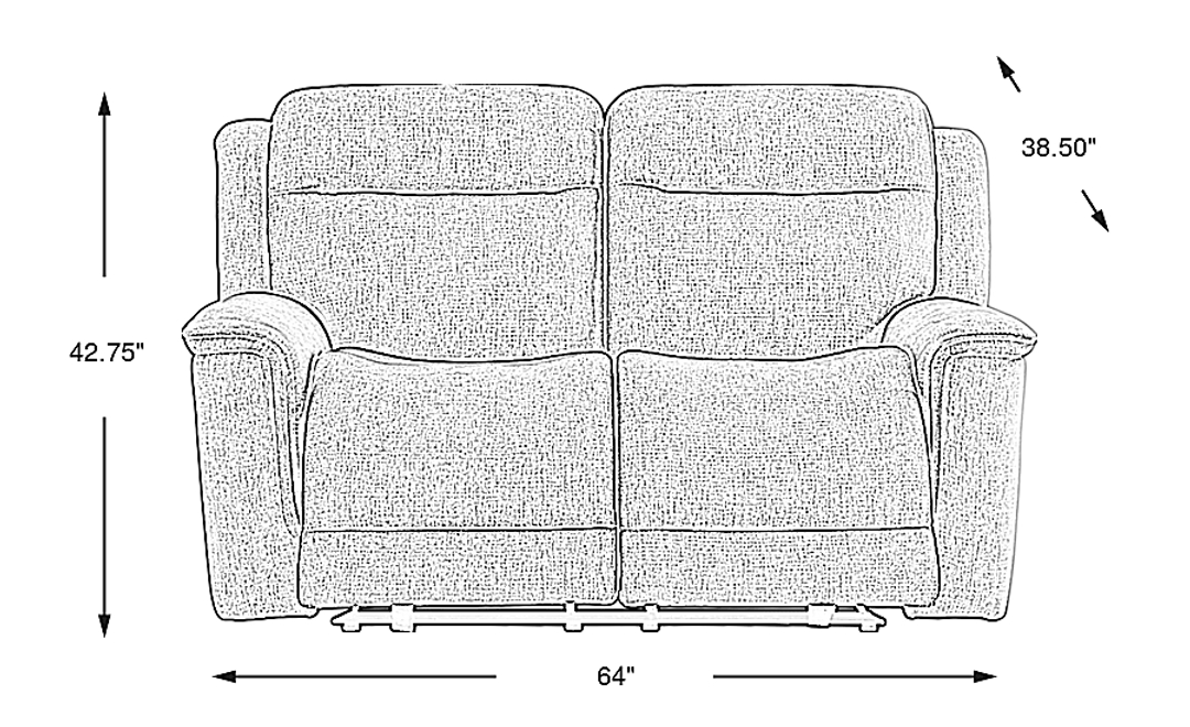 Meadow Park Non-Power Reclining Loveseat