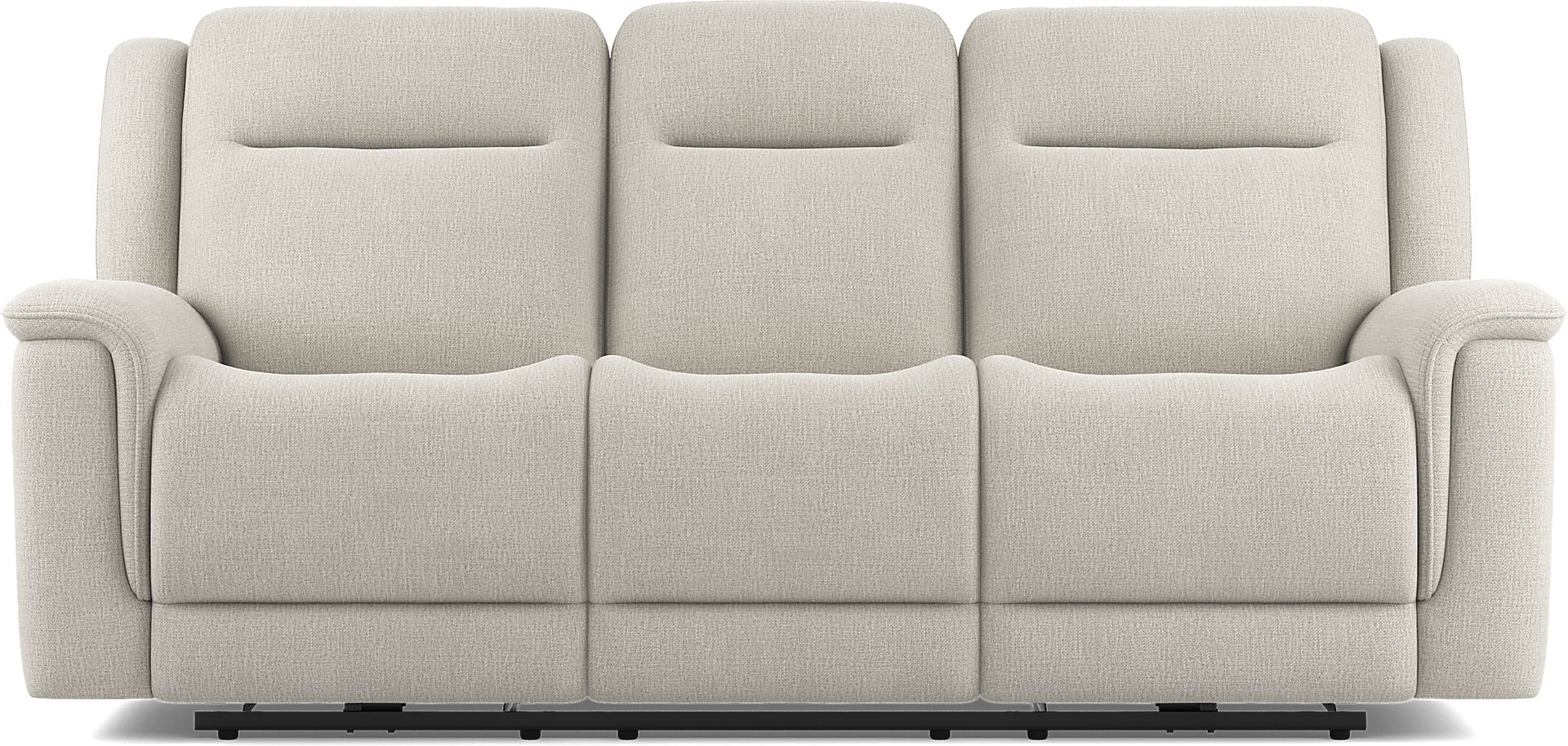 Meadow Park Cement Reclining Sofa - Image 1