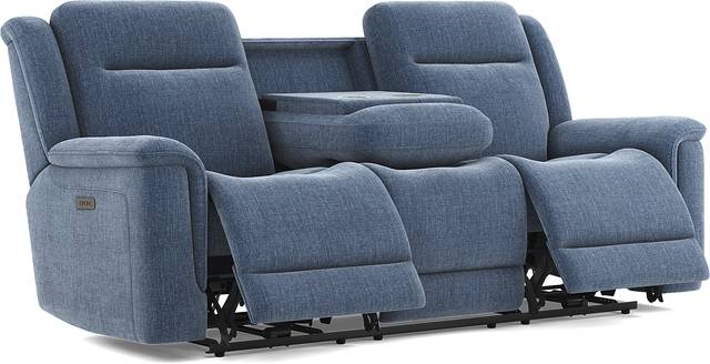 Meadow Park Cobalt Dual Power Reclining Sofa - Thumbnail - Image 3