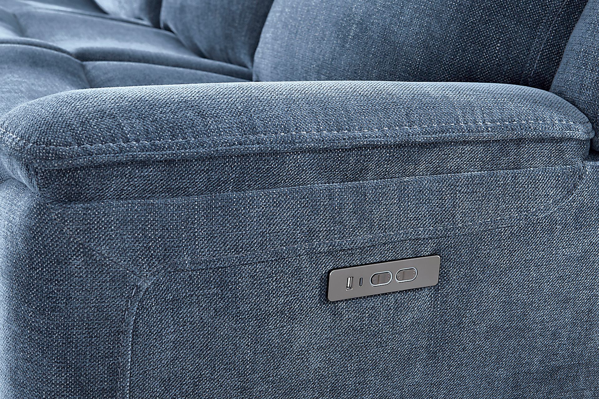 Meadow Park Cobalt 5 Pc Dual Power Reclining Living Room - Image 7